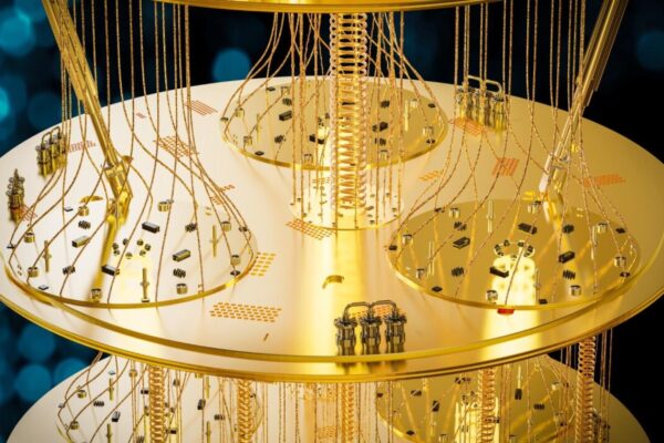 “Quantum Computing में क्यूबिट्स की सुपरपोजिशन और इंटरफेरेंस का डायग्राम”