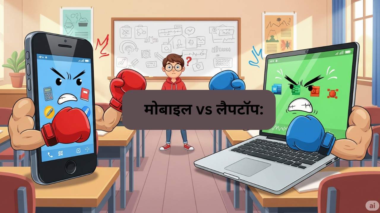 मोबाइल vs लैपटॉप: पढ़ाई के लिए कौन है बेहतर डिवाइस?