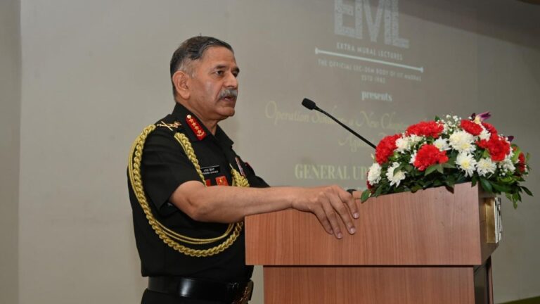 सेना प्रमुख उपेंद्र द्विवेदी ने IIT मद्रास में ऑपरेशन सिंदू
