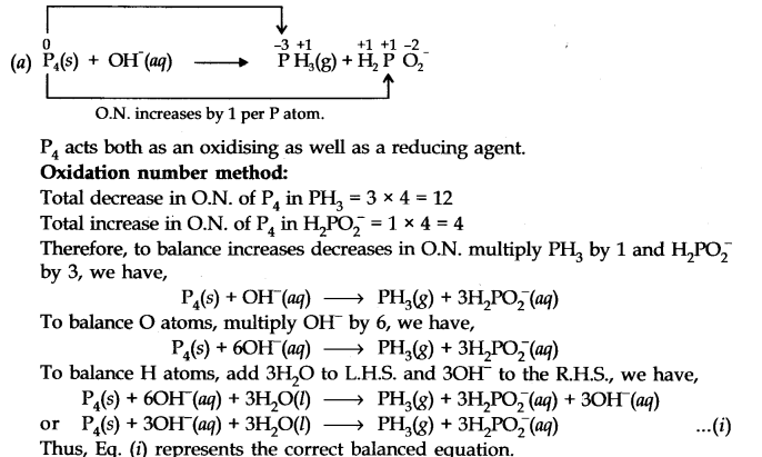class 11 chemistry redox reaction ncert solutions
