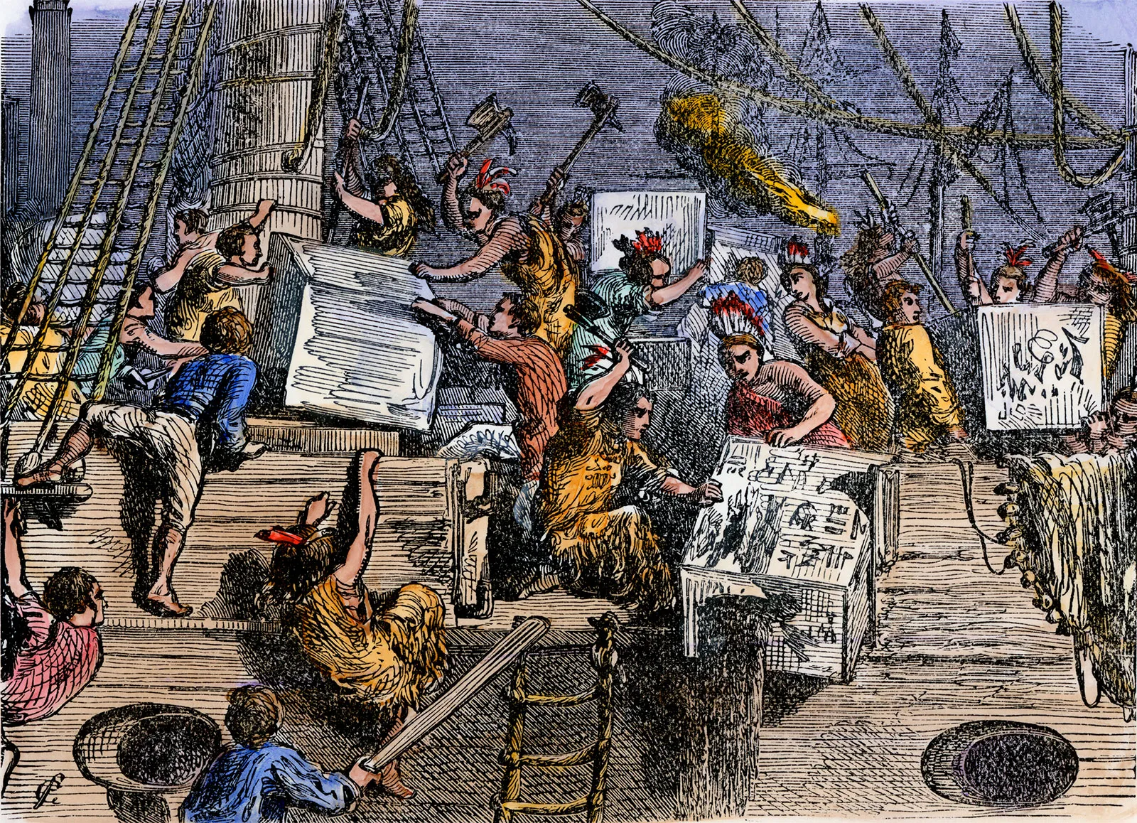 what happened in the boston tea party